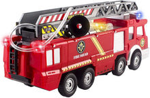 Load image into Gallery viewer, Fire Truck Toy Rescue with Shooting Water, Lights and Sirens Sounds, Extending Ladder and Water Pump Hose to Shoot Water, Bump and Go Action by Vokodo