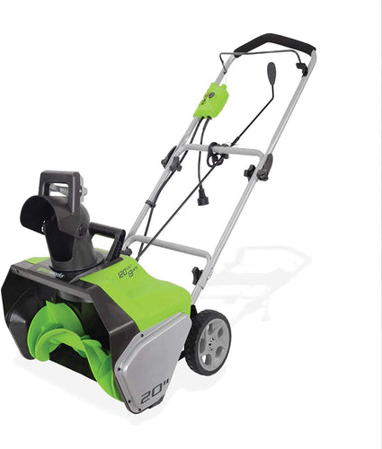 Greenworks 20-Inch 13 Amp Corded Snow Thrower 2600502