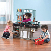 Load image into Gallery viewer, Step2 Best Chefs Kitchen Playset | Kids Play Kitchen with 25-Pc Toy Accessories Set, Real Lights &amp; Sounds, Multicolor