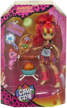 Load image into Gallery viewer, Mattel Cave Club Blazin’ BBQ Adventure Playset with Emberly Doll (8 – 10-inch, Pink Hair), Dinosaur Pet and Storytelling Accessories with Cooking Theme, Gift for 4 Year Olds and Up