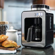 Load image into Gallery viewer, Best Choice Products 600W 4-Cup Automatic Kitchen Coffee Maker for Whole Beans or Ground Coffee w/Built-In Grinder, 2 Intensity Levels, Glass Pot, Auto Drip, Warm Plate, Scoop, Brush
