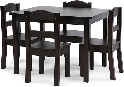 Humble Crew Kids Wood Table & 4 Chairs Set