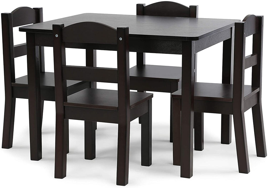 Humble Crew Kids Wood Table & 4 Chairs Set