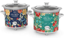 Load image into Gallery viewer, Pioneer Woman 1.5 Quart Slow Cooker (Set of 2) Fiona Floral/Vintage Floral | Model# 33016 by Hamilton Beach