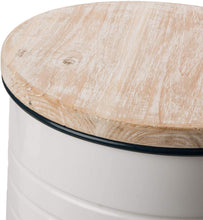 Load image into Gallery viewer, Glitzhome Storage Stool Ottoman Seat with Round Wood Lid Set of 2