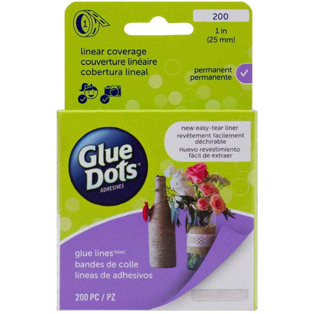 Glue Dots Glue Line Roll, 200 Clear Lines