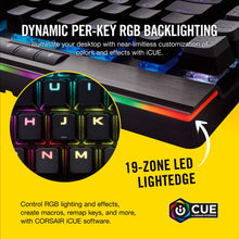 Load image into Gallery viewer, CORSAIR K95 RGB PLATINUM Mechanical Gaming Keyboard -  6x Programmable Macro Keys - USB Passthrough &amp; Media Controls - Tactile &amp; Quiet - Cherry MX Brown – RGB LED Backlit