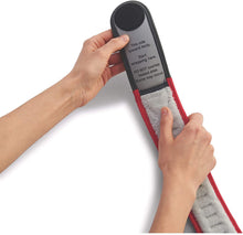 Load image into Gallery viewer, Sunbeam Flexfit Heating Pad Wrap for Pain Relief Customized Heating Pad for Multiple Areas Of The Body 3 Heat Settings With 2 Hour Auto-off 42 X 2.5", Grey/Red
