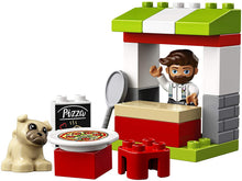 Load image into Gallery viewer, LEGO DUPLO Town Pizza Stand 10927 Pretend Play Pizza Set for Toddlers, Learning Toy for Kids Ages 2 and Over, New 2020 (18 Pieces)