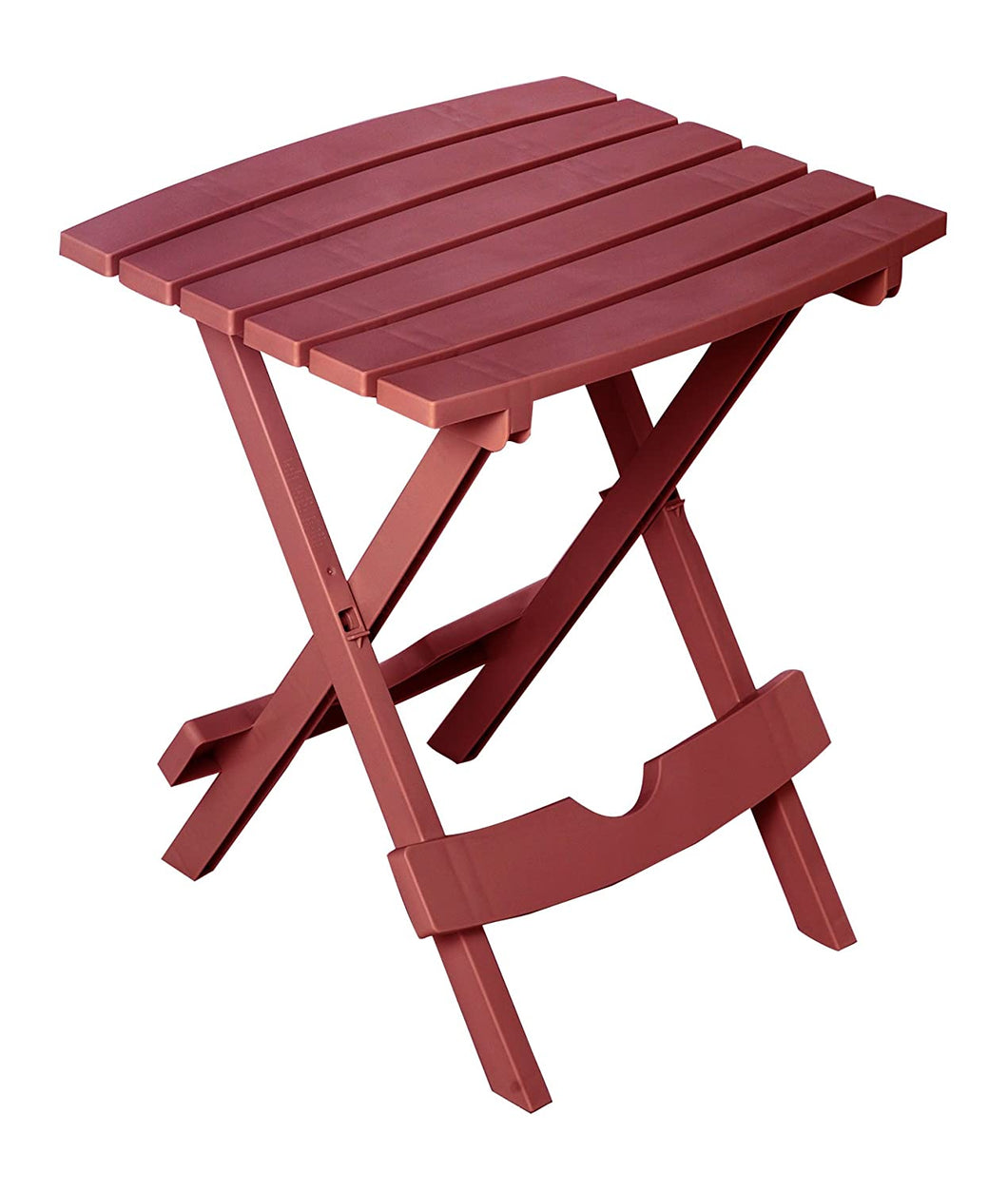 Adams Manufacturing 8500-95-3700 Plastic Quik-Fold Side Table, Merlot