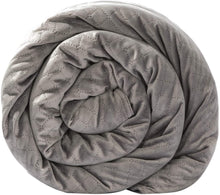 Load image into Gallery viewer, BlanQuil Quilted Weighted Blanket W/Removable Cover.