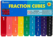 Load image into Gallery viewer, Learning Resources Fraction Tower Fraction Cubes, 51 Pieces