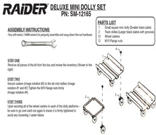 Load image into Gallery viewer, Raider SM-12165 Mini Snowmobile Dolly Kit, Black Steel