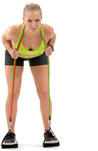 Load image into Gallery viewer, ProsourceFit Stackable Resistance Bands 11-Piece Set with Extra Large Handles, Door Anchor, Ankle Straps, Exercise Guide and Carrying Case