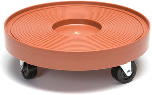 DeVault DEV3015E 12 Inch Plant Dolly With Hole Espresso