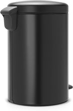 Load image into Gallery viewer, Brabantia 114106 Step Trash Can, 5.3 gallon, Matt Black