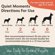 Load image into Gallery viewer, NaturVet Quiet Moments Calming Aid Dog Supplement, Helps Promote Relaxation, Reduce Stress, Storm Anxiety, Motion Sickness for Dogs
