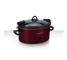 Load image into Gallery viewer, Crock-Pot 6-Quart Cook &amp; Carry Oval Manual Portable Slow Cooker, Red