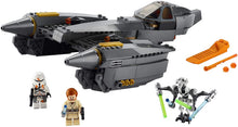 Load image into Gallery viewer, LEGO Star Wars: Revenge of The Sith General Grievous’s Starfighter 75286 Spacecraft Set with General Grievous, OBI-Wan Kenobi and Airborne Clone Trooper Minifigures, New 2020 (487 Pieces)