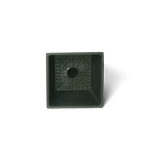 Load image into Gallery viewer, Algreen Valencia Square Planter with Self-Watering Tray, 11&quot; by 19.3H, Brown Marble, 19&quot; Height by 11&quot;, Black Marble