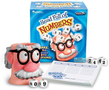 Load image into Gallery viewer, Learning Resources Head Full Of Numbers, Math Games for Kindergarten, Basic Math Skills, 13 Piece Set, Ages 7+