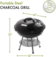 Load image into Gallery viewer, Cuisinart Portable Charcoal Grill