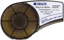 Load image into Gallery viewer, Brady Authentic (M21-125-C-342) PermaSleeve Heat Shrink Tubing for Control Panels, Electrical Panels and Wire Harness Labeling