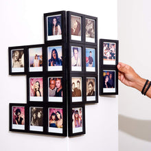 Load image into Gallery viewer, MAGNAFRAME Magnetic Picture Frame for Polaroid Instant Photos - Photo Gallery 6 Pack (Black)