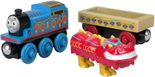 Load image into Gallery viewer, Thomas &amp; Friends Wood Thomas &amp; The Chinese Dragon Wooden Train Engine, Cargo Car, and Dragon Figure