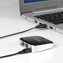 Load image into Gallery viewer, Aluratek ADB1B Bluetooth Audio Receiver and Transmitter, 2-in-1 Wireless 3.5mm, AUX, Optical Audio Adapter, Pairing with 2 Bluetooth Headphones Simultaneously in Transmitter Mode