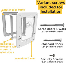 Load image into Gallery viewer, Hakuna Pets Super Tough Large Dog Pet Door with 2-Way Locks for Screens