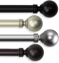 Load image into Gallery viewer, Rod Desyne Globe Window Curtain Rod Set
