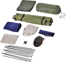 Load image into Gallery viewer, Outsunny All-in One Portable Camping Cot Tent with Air Mattress, Sleeping Bag, and Pillow