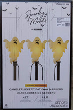 Load image into Gallery viewer, Gemmy Lightshow Flickering Ghosts Halloween Pathway Markers (3-Count)
