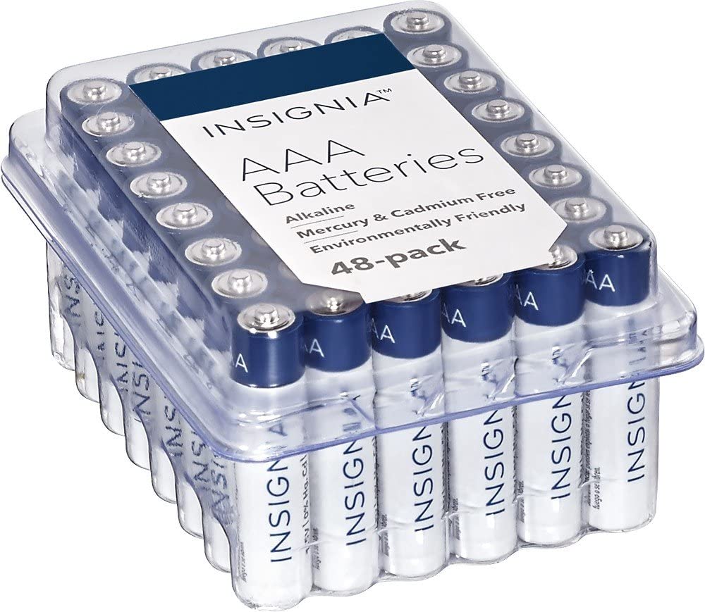 Insignia AAA Batteries Alkaline Battery 1.5V Mercury-free Cadium-free Environmentally Frendly 48-Pack