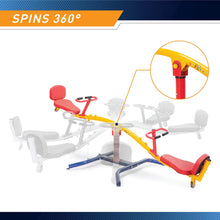 Load image into Gallery viewer, Gym Dandy Spinning Teeter Totter - Impact Absorbing Kids Playground Equipment - 360 Degree Rotation