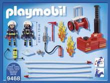 Load image into Gallery viewer, PLAYMOBIL 40 Piece Firefighters with Water Pump