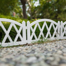 Load image into Gallery viewer, Worth Garden Plastic Fence Pickets Indoor Outdoor Protective Guard Edging Decor #3118, White