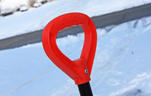 Load image into Gallery viewer, Bigfoot 1270-1 25&quot; Pusher Roller Metal Handle-Large D Grip Snow Shovel, Orange