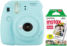 Load image into Gallery viewer, Fujifilm Instax Mini 9 Instant Camera (Ice Blue) with Mini Film Pack