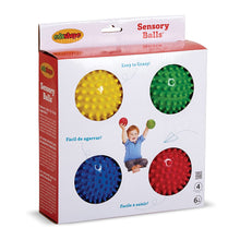 Load image into Gallery viewer, Edushape Sensory Balls, 4 Inch, Solid Colors, 4 Ball Set