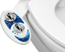 Load image into Gallery viewer, Luxe Bidet Neo 120 - Self Cleaning Nozzle - Fresh Water Non-Electric Mechanical Bidet Toilet Attachment (blue and white)