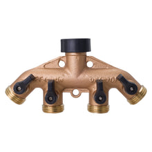 Load image into Gallery viewer, Melnor Metal 4-Way Hose Valve