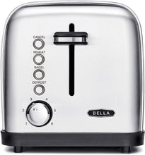 Load image into Gallery viewer, BELLA Classics 2-slice Stainless Steel Toaster