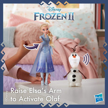 Load image into Gallery viewer, Disney Frozen Talk and Glow Olaf and Elsa Dolls, Remote Control Elsa Activates Talking, Dancing, Glowing Olaf, Inspired by Disney&#39;s Frozen 2 Movie - Toy For Kids Ages 3 and Up