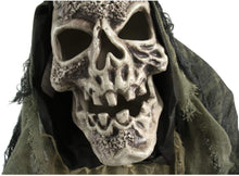 Load image into Gallery viewer, Haunted Hill Farm HHSKEL-2FLS Life-Size Animated Talking Skeleton Prop w/Moving Mouth, Battery-Operated Indoor/Outdoor Halloween Decoration, Color 1