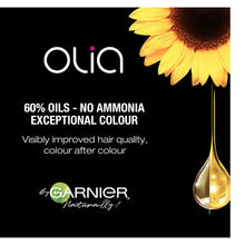 Load image into Gallery viewer, Garnier Olia Ammonia-Free Brilliant Color Oil-Rich Permanent Hair Color, 6.0 Light Brown (Pack of 1) Brown Hair Dye (Packaging May Vary)