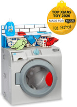 Load image into Gallery viewer, Little Tikes First Washer Dryer - Realistic Pretend Play Appliance for Kids, Interactive Toy Washing Machine with 11 Laundry Accessories, Unique Toy, Ages 2+