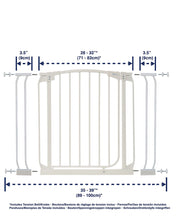 Load image into Gallery viewer, Dreambaby Chelsea Auto Close Security Gate in White with Extensions