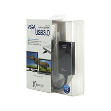Load image into Gallery viewer, j5create VGA Display Adapter USB 3.0 JUA310 Multi-Display Video Converter for PC Laptop Windows 7/8/8.1/10